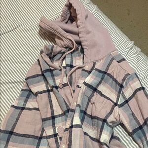American Eagle Outfitters Hoodie Flannel